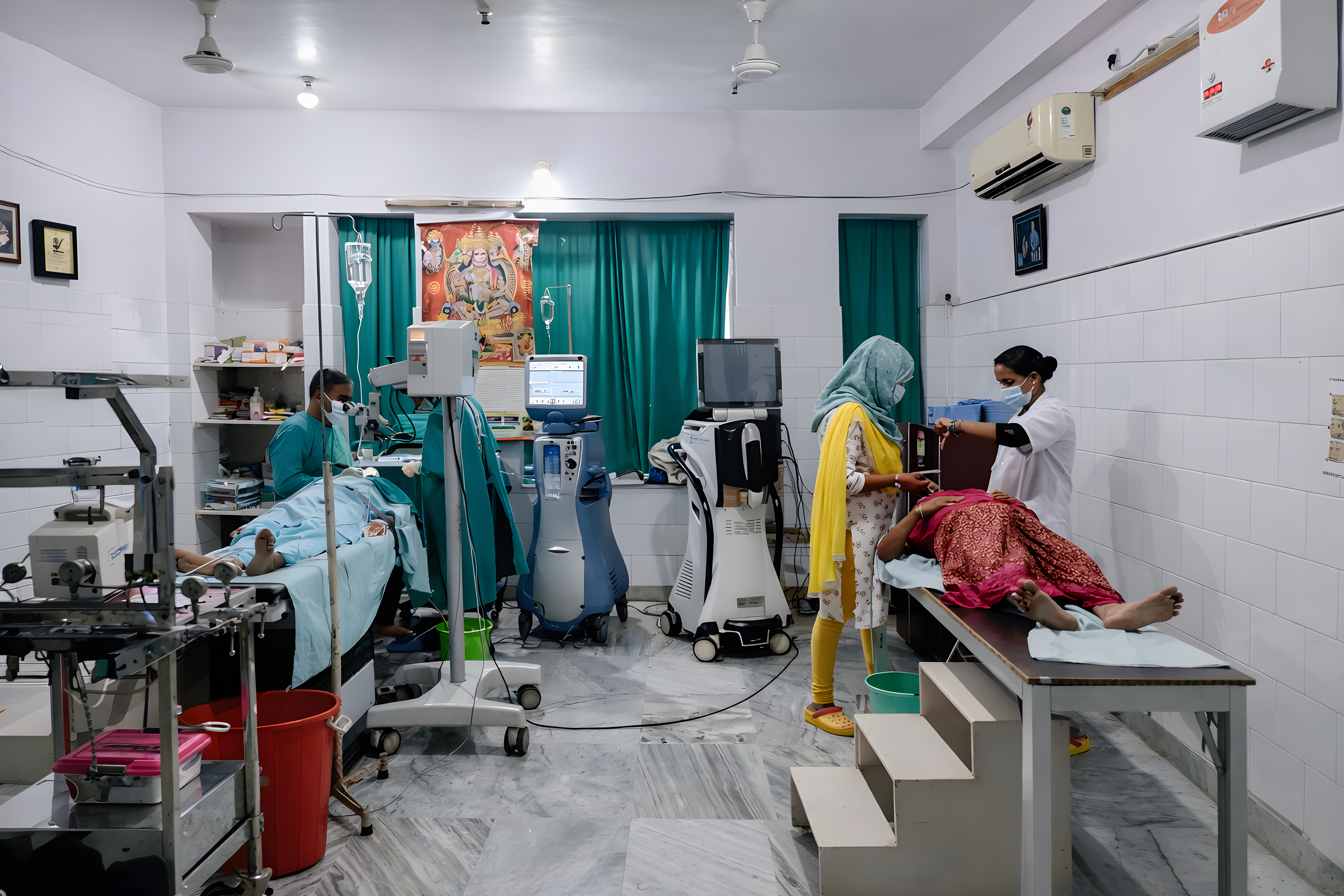 Patient examination and consultation area